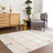 Dera Striped Abstract Beige Area Rug-646890483