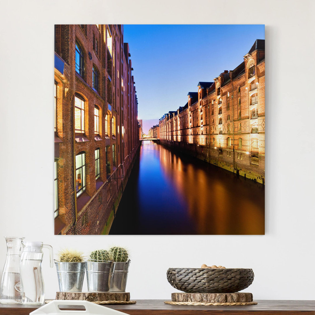 Leinwandbild Hamburg Speicherstadt