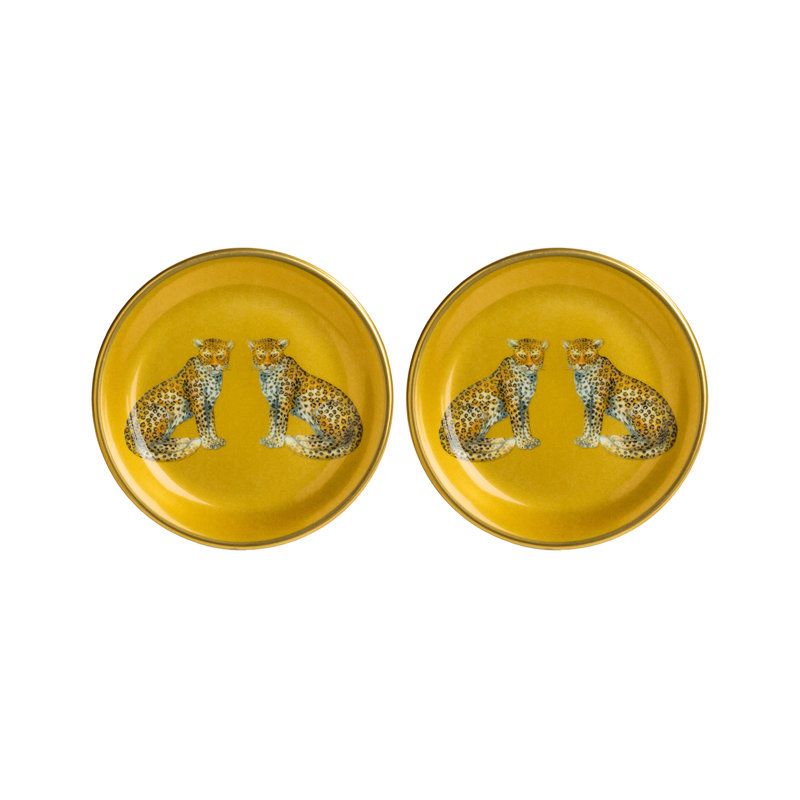 Leopard - Gold Coaster Set