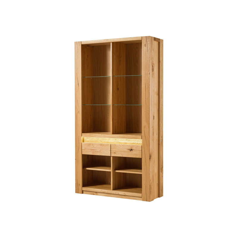 Kent 205 cm H x 113 cm W Solid Wood Standard Bookcase