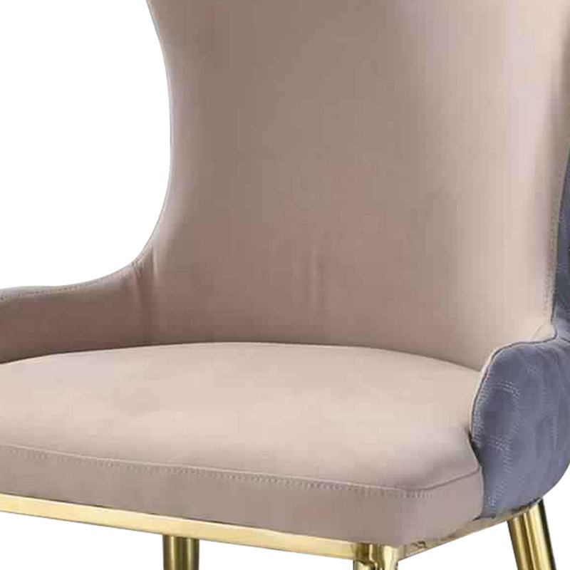 Chaise d'appoint rembourrée beige