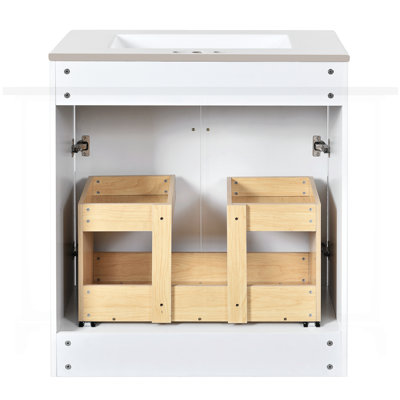 Meuble-lavabo 36 po avec cadre en pin massif