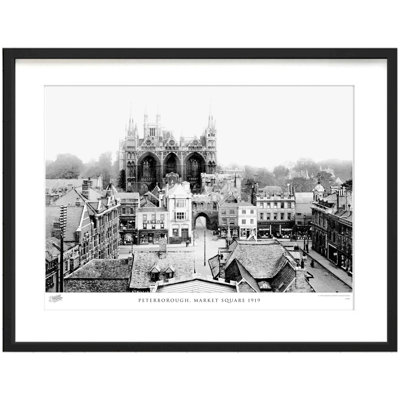 Peterborough, Market Square 1919 by Francis Frith - Single Picture Frame Print