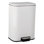 Poubelle de salle de bain 3,2 gallons, poubelle en acier inoxydable résistante aux empreintes digitales avec couvercle à fermeture en douceur et seau intérieur amovible, bac de recyclage rectangulaire, peu encombrant pour la cuisine, argent