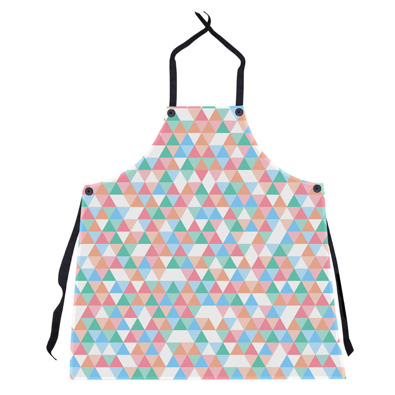 Bib Apron, Blue/Orange
