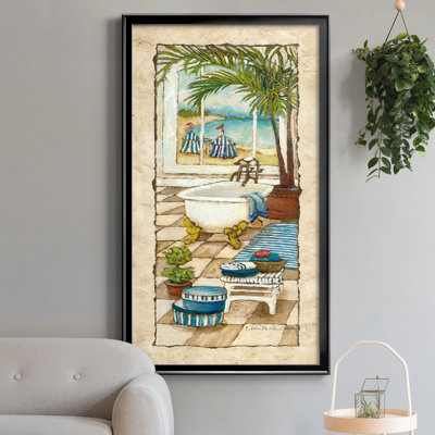 Jour au paradis II - Peinture sur toile encadrée