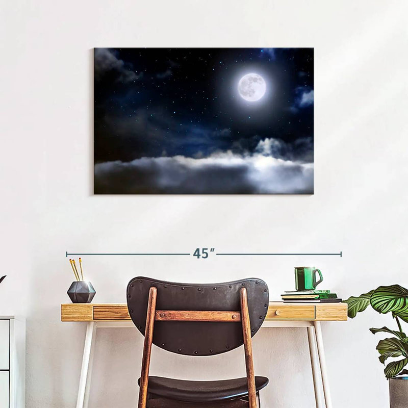 Oberle Glowing Moon, 24" H x 36" W