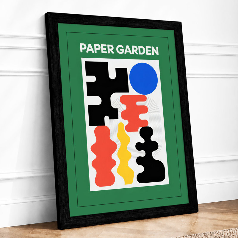 Paper Garden Geometric - Print, Black, A3 - 42.0 x 29.7 cm
