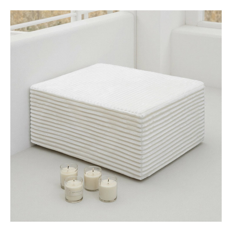 Coussin de siège en mousse blanche - Aucun assemblage requis, design minimaliste pour les intérieurs modernes