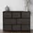 Sorbus 8 Drawers Wide Dresser with Steel Frame, Wood Top, and Fabric Bins in Brown