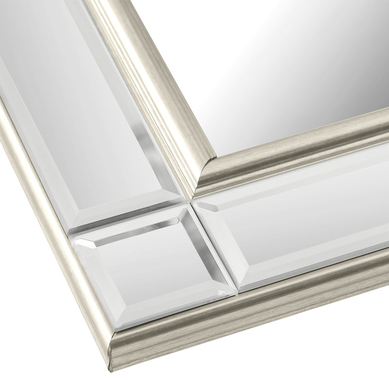 Alfonso Venetian Bevelled Wall Mounted Accent Mirror, 44.5cm H x 136cm W