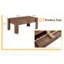 Table de rangement multifonctionnelle en MDF à serrure à combinaison conçue pour les armes à feu et le vin, optimisant l'efficacité de l'espace.