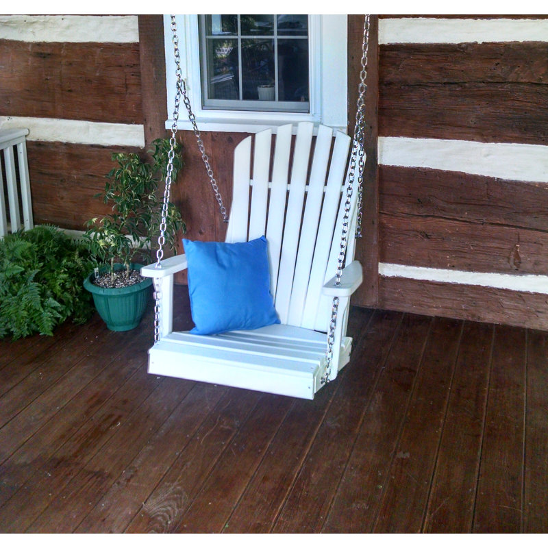 Balancelle en rotin Adirondack Ratto, blanc