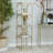 Gold Metal 5 Shelf Storage Shelving Unit, 14" x 14" x 56"
