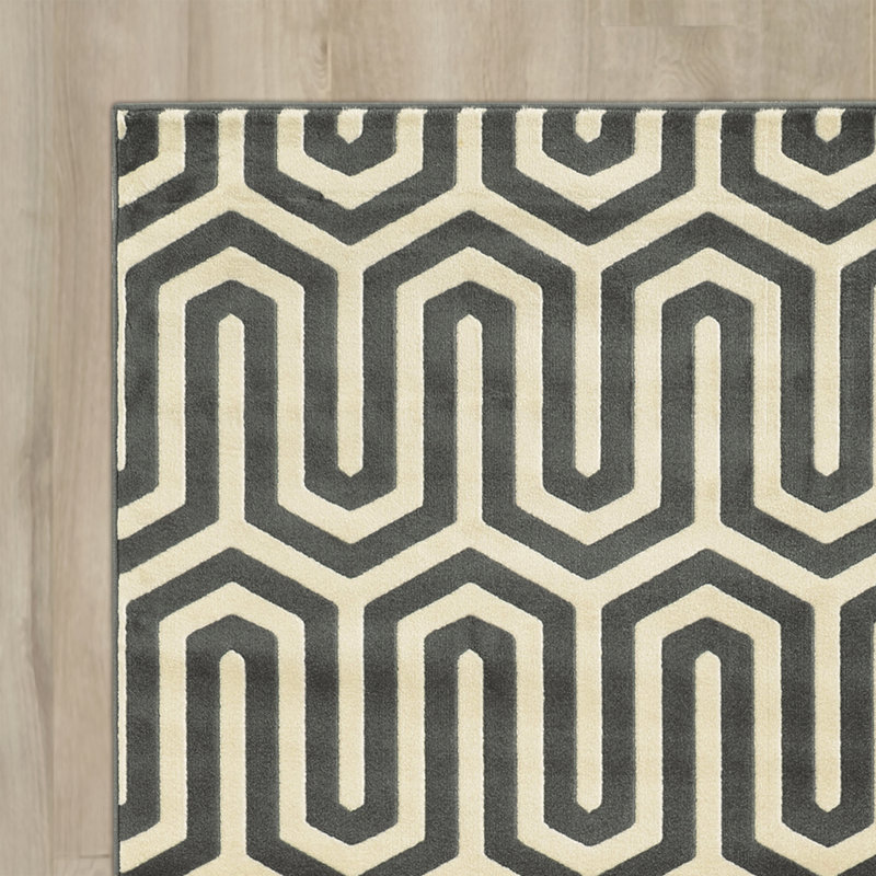 Geometric Indoor Rug, Rectangle 8' x 10'