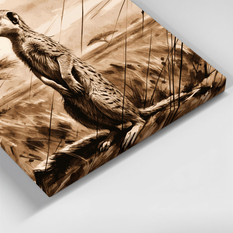 Art sur toile beige, 12" H x 18" W