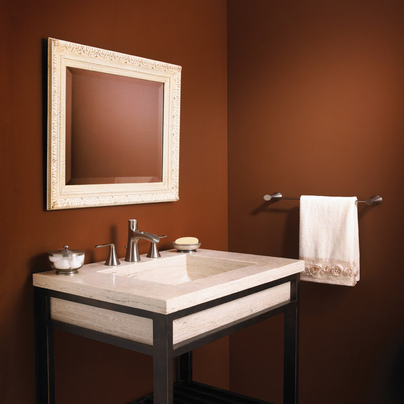 Caspian Widespread Bathroom Faucet with  Drain Assembly, Brushed Nickel