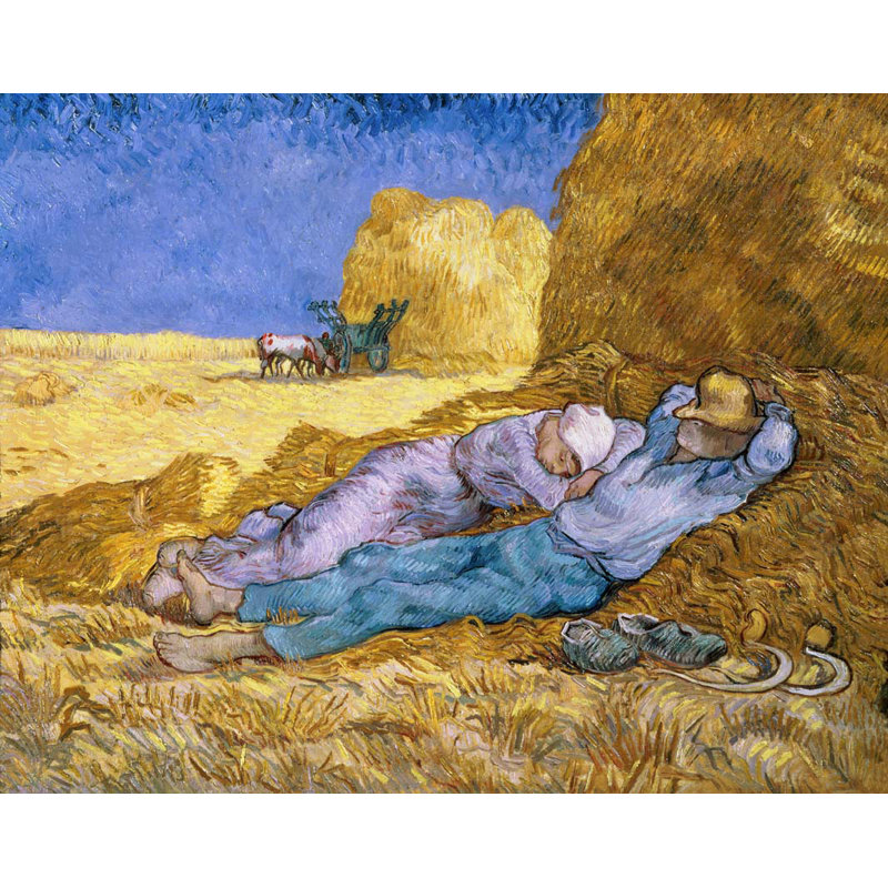 Adhésif décoratif Van Gogh The Siesta After Millet (1890), H 47 po x l 60 po
