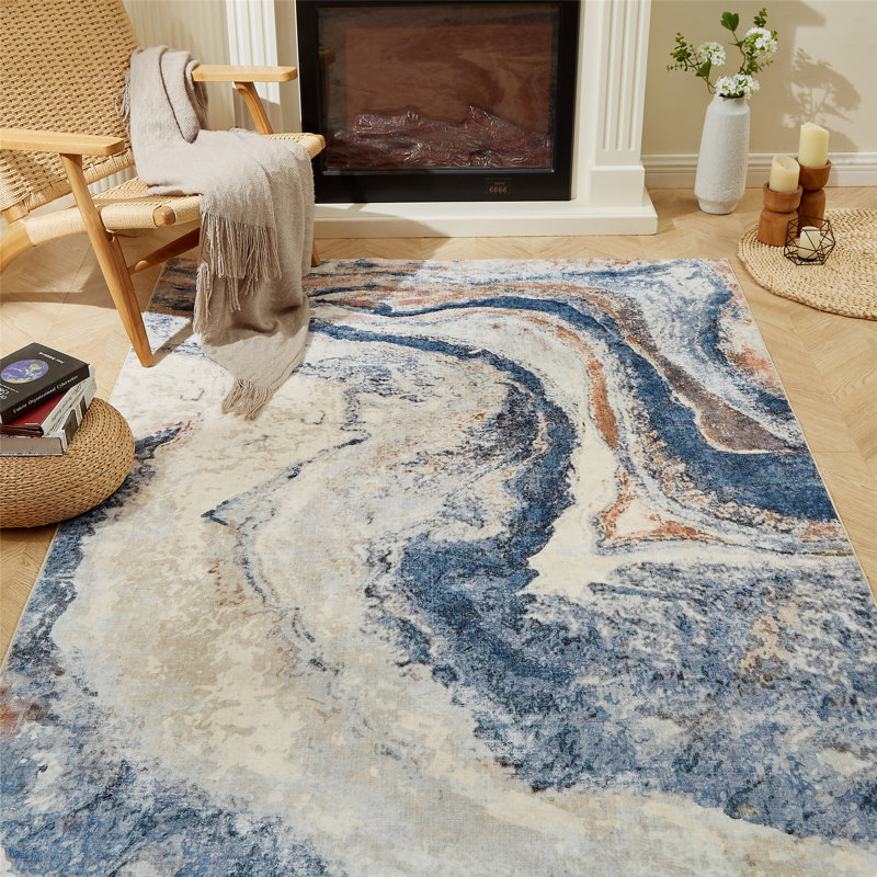 Machine Woven Performance Rug, Rectangle 6' x 9'