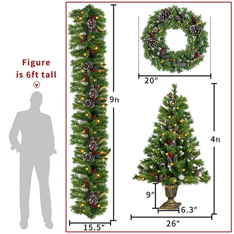 48' Lighted Christmas Tree