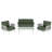 Mariano Steel 4-Pieces Coversation Set