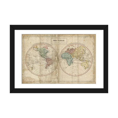 " Old World (Eastern Hemisphere), New World (Western Hemisphere) " Graphic Art