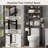 Over The Toilet Storage Freestanding Metal Wood with Shelf-363327271