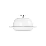 Le Creuset Enameled Cast Iron Signature Round Bread Oven 9.5In - White, Crucible Ss Knob