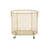 Metal Oval Mesh Wire Rolling Laundry Storage Basket With Ring Handles-457290137