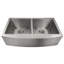 Nesiko Stainless Steel 36" L x 21" W Double Basin Undermount Kitchen Sink with Basket Strainer