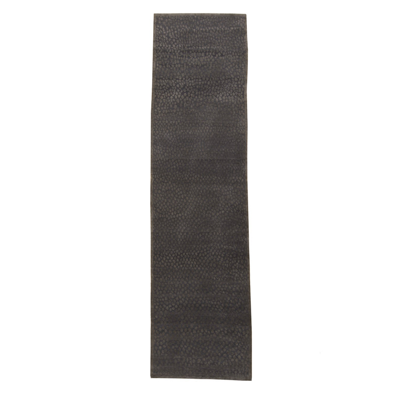 Random Scramble Hand-Knotted Area Rug in Gunmetal