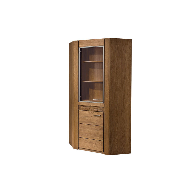 VELVET Solid and Manufactured Oak Wood Bar Cabinet