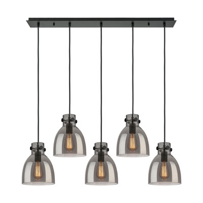 Luminaire suspendu grappe 5 lumières Amrith