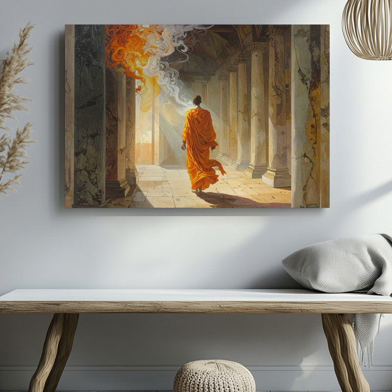 «Ascension Corridor Canvassurreal Robed», art mural sur toile, H 9 po x l 12 po