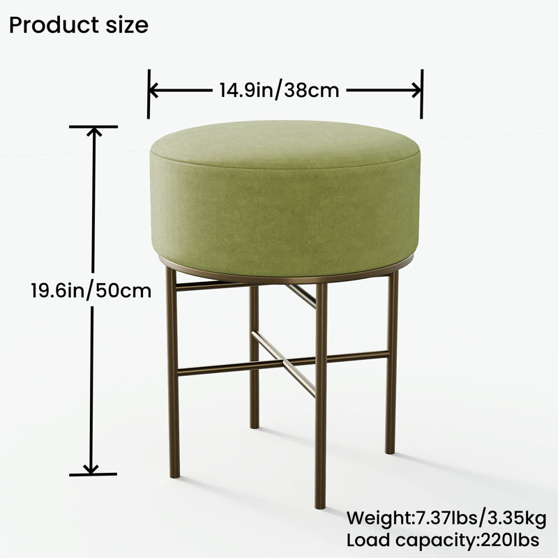Tabouret d'appoint Lillynn, Vert