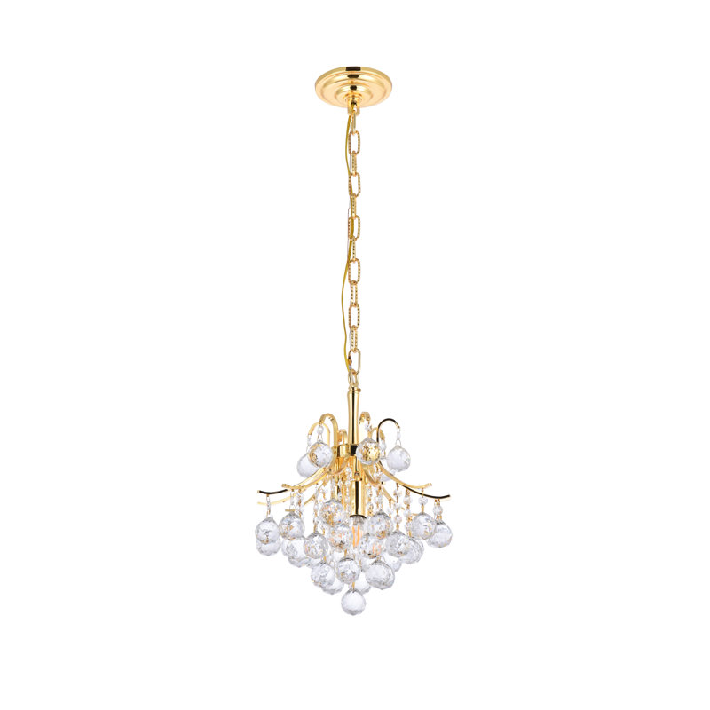 Stoller 3-Light Glam Single Pendant, Gold, Royal Cut