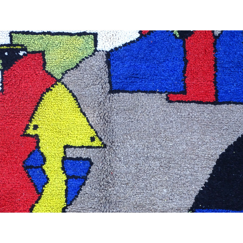 Geometric Hand Woven 210cm X 190cm Area Rug