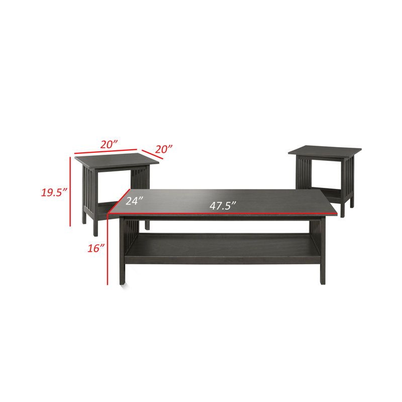 Wiston 3 - Piece Living Room Table Set