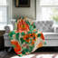 Couverture rétro Tangerine Blooms-97548670