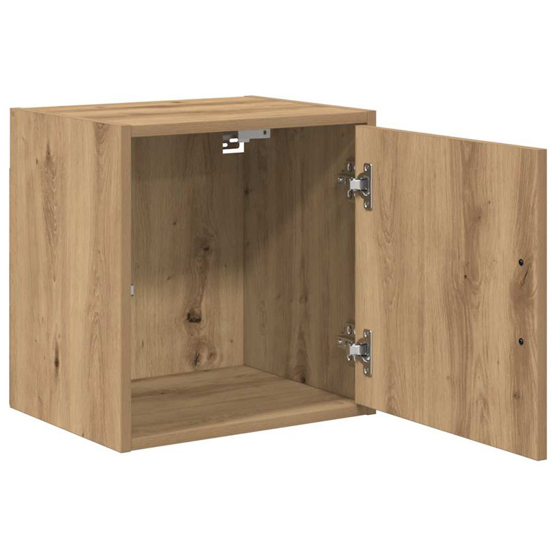 Engineered Wood Single Storage Cabinet ( 41cm H x 40cm W x 30cm D), Artisan Oak, 41 cm H x 40 cm W x 30 cm D