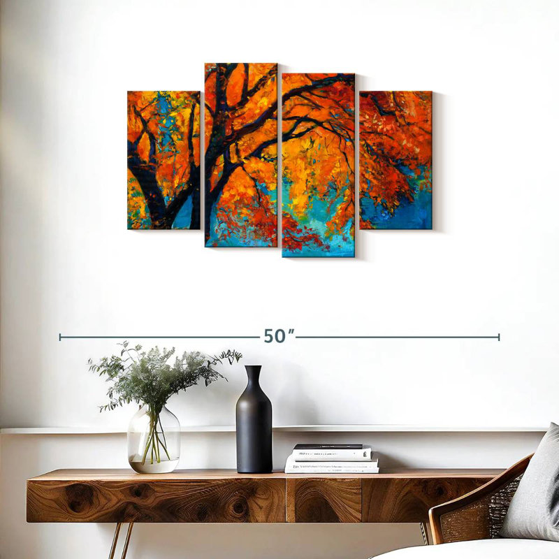 Harnek Vivid Autumn Tree, 22" H x 36" W