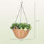 60cm Faux Topiary in Macrame Hanger