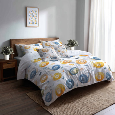 Ensemble de literie pour 5 enfants avec housse de couette et coussin décoratif pour enfants