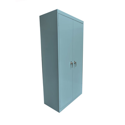 Jaylon Welded Steel Storage Cabinet - 36"Wx18"Dx72"H