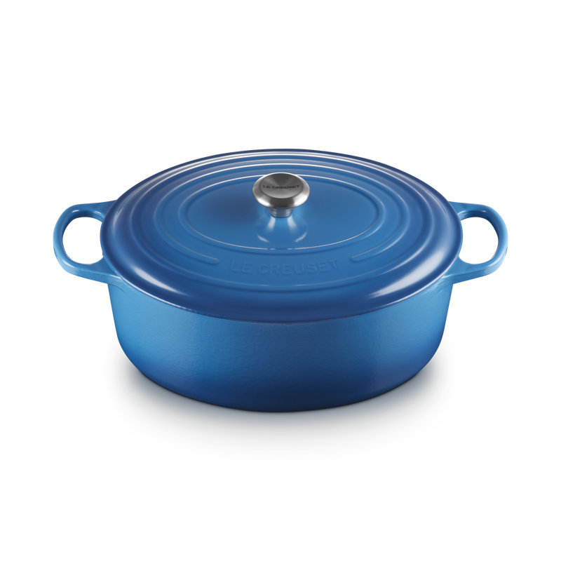 Marseille Enameled Cast Iron Oval Dutch Oven, 14-inch