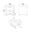 Ensemble de 2 tables de chevet 2 tiroirs Sofia, blanc-132209478