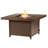 Gulli Square Aluminum Propane Smokeless Fire Pit Table with Hidden Fuel Tank-1096663049