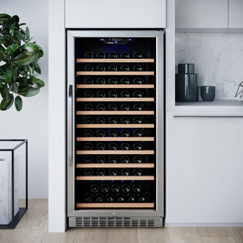 EdgeStar Single Zone 28.44'' Built-In 111 Bottle Wine Refrigerator with Reversible Door