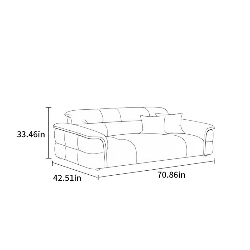 Canapé à touches de piano de luxe minimaliste