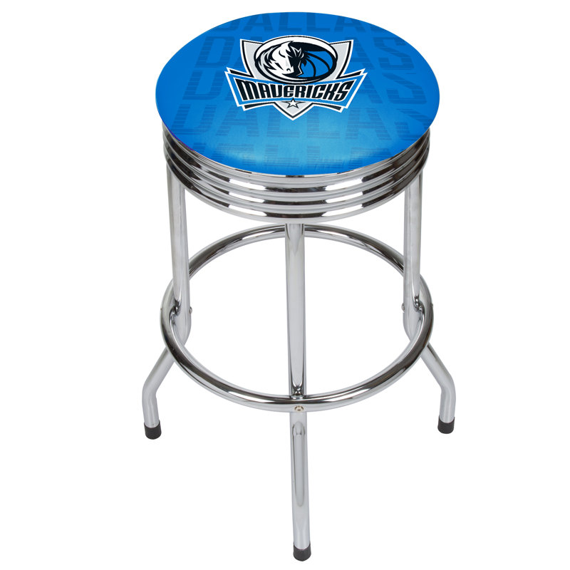 Tabouret de bar rotatif 29 po NBA, Mavericks de Dallas, Chrome